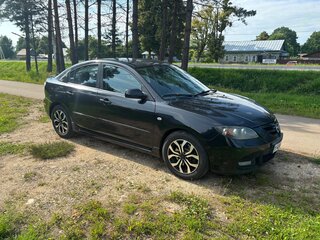 2008 Mazda 3 5-speed I (BK) Рестайлинг, чёрный, 500000 рублей, вид 3
