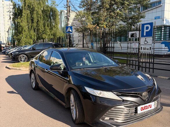 2018 Toyota Camry VIII (XV70), чёрный, 2550000 рублей