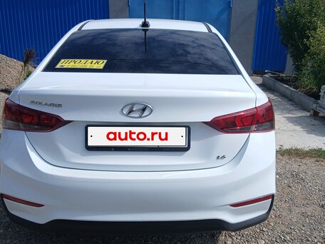 2019 Hyundai Solaris II, белый, 1400000 рублей, вид 2