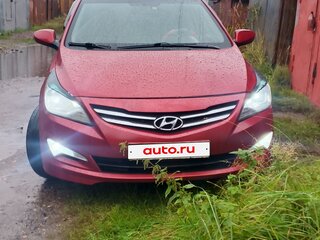 2014 Hyundai Solaris I Рестайлинг, красный, 600000 рублей, вид 1
