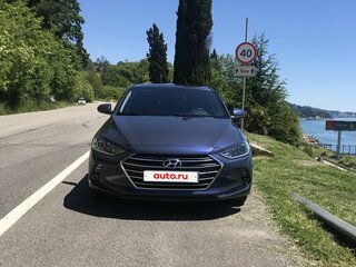 2017 Hyundai Elantra VI (AD), синий, 1300000 рублей, вид 2