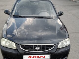 2008 Hyundai Accent ТагАЗ II, чёрный, 420000 рублей, вид 1