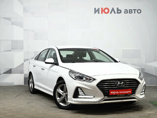 2018 Hyundai Sonata VII (LF) Рестайлинг, белый, 1550000 рублей, вид 3