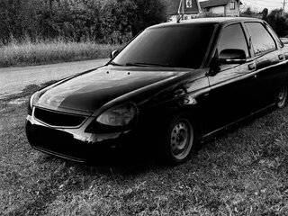 2007 Lada (ВАЗ) Priora I, чёрный, 350000 рублей, вид 1