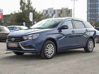 2019 Lada (ВАЗ) Vesta SW I, синий, 1029000 рублей, вид 2