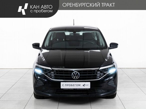 2021 Volkswagen Polo VI, чёрный, 1598000 рублей - вид 1