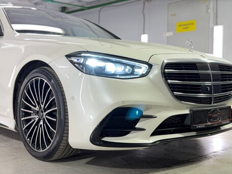 2021 Mercedes-Benz S-Класс 400 d Long 4MATIC VII (W223), белый, 8190000 рублей, вид 3
