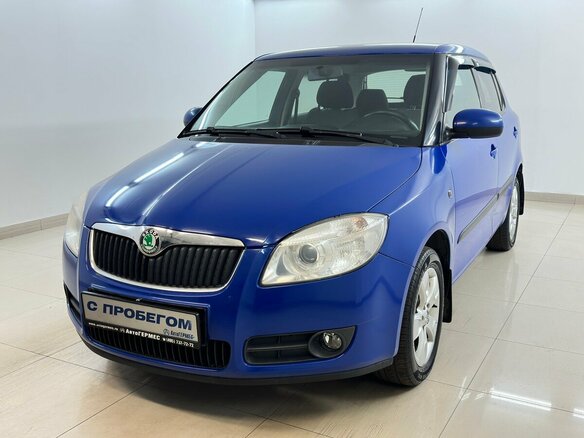 2009 Skoda Fabia II, синий, 420000 рублей