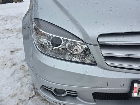 2009 Mercedes-Benz C-Класс 220 III (W204), серый - вид 2