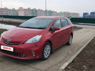 2011 Toyota Prius Alpha I (ZVW40/41), красный, 1250000 рублей, вид 3