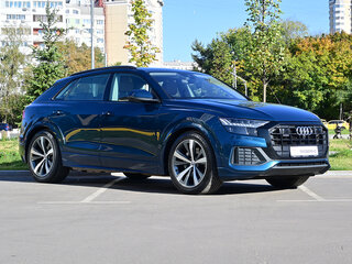 2020 Audi Q8 45 TDI I (4M), синий, 6370000 рублей, вид 3