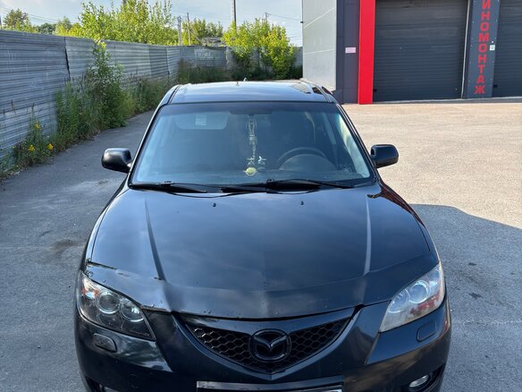2007 Mazda 3 I (BK) Рестайлинг, чёрный, 320000 рублей - вид 1