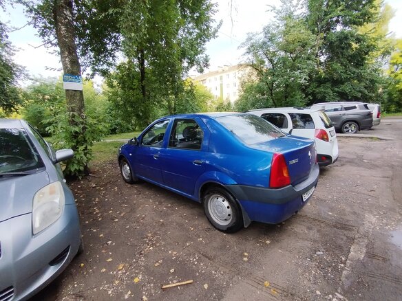 2006 Renault Logan I, синий - вид 2