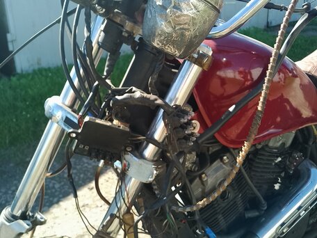 1985 Honda NV 750, пурпурный, 198000 рублей, вид 4
