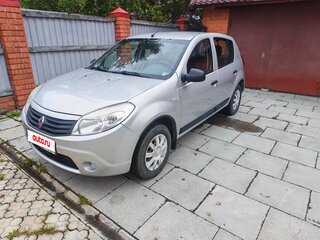 2012 Renault Sandero I, серебристый, 590000 рублей, вид 1