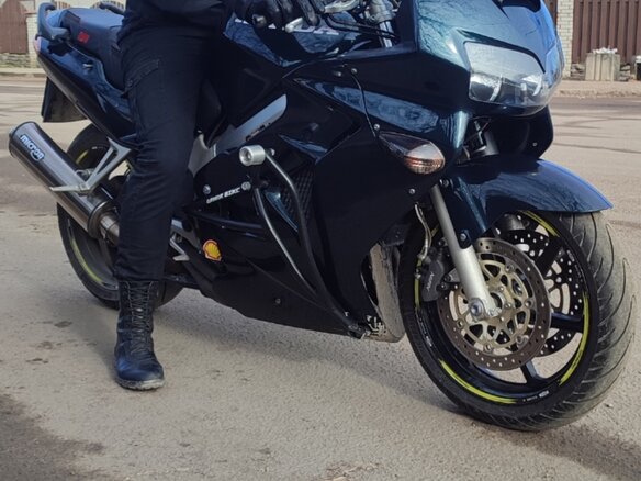 2000 Honda VFR 800, зелёный - вид 7