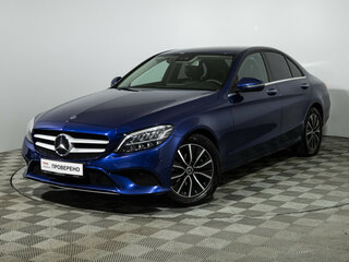 2019 Mercedes-Benz C-Класс 200 IV (W205) Рестайлинг, синий, 2669700 рублей, вид 1