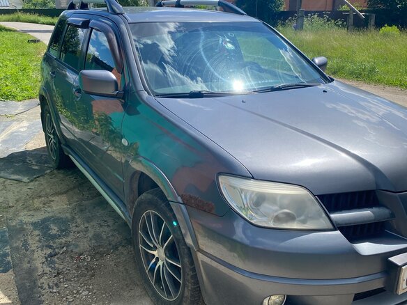 2007 Mitsubishi Outlander I, серый, 430000 рублей