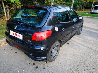 2006 Peugeot 206, чёрный, 365000 рублей, вид 5
