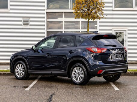 2017 Mazda CX-5 I Рестайлинг, синий, 1636000 рублей, вид 4