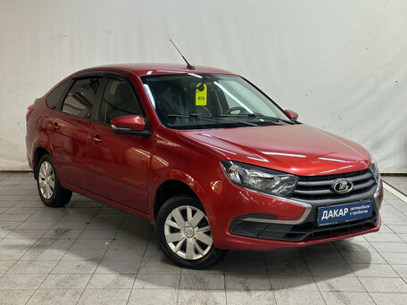 2019 Lada (ВАЗ) Granta I Рестайлинг, красный, 600000 рублей, вид 2
