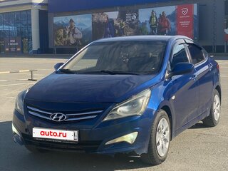 2014 Hyundai Solaris I Рестайлинг, синий, 600000 рублей, вид 1