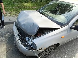 2008 Lada (ВАЗ) Kalina I, серебристый, 107000 рублей, вид 2