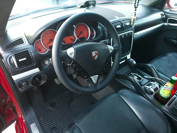 2008 Porsche Cayenne S I Рестайлинг (957), пурпурный, 1460000 рублей - вид 23