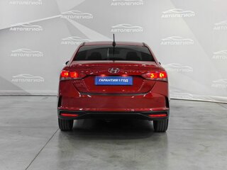 2021 Hyundai Solaris II Рестайлинг, красный, 1420000 рублей, вид 4