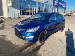2015 Hyundai Solaris I Рестайлинг, синий, 820000 рублей, вид 1