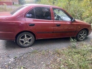 2004 Hyundai Accent ТагАЗ II, красный, 250000 рублей, вид 3