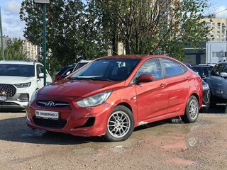 2012 Hyundai Solaris I, красный, 429000 рублей, вид 1