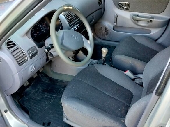2008 Hyundai Accent ТагАЗ II, бежевый, 250000 рублей - вид 3