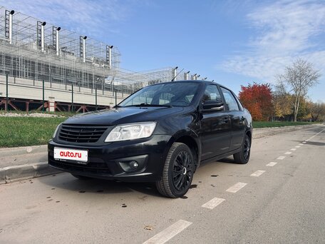 2017 Lada (ВАЗ) Granta I, чёрный, 450000 рублей, вид 3
