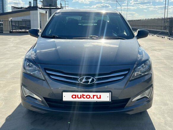 2014 Hyundai Solaris I Рестайлинг, серый, 579660 рублей - вид 8