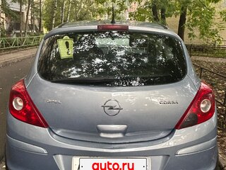 2007 Opel Corsa D, голубой, 380000 рублей, вид 4
