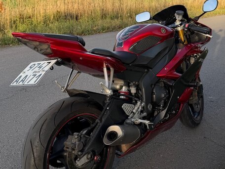 2007 Yamaha YZF-R6, красный, 580000 рублей, вид 5