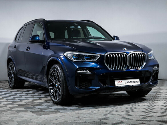 2019 BMW X5 40i IV (G05/G18), синий - вид 23