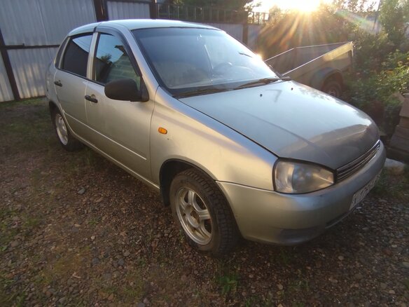 2007 Lada (ВАЗ) Kalina I, серебристый, 190000 рублей - вид 1