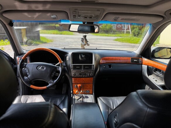 2002 Lexus LS 430 III, серый, 1150000 рублей - вид 9