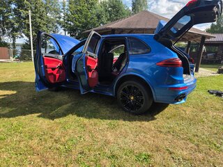 2016 Porsche Cayenne II Рестайлинг (958), синий, 4000000 рублей, вид 5