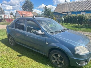 2011 Renault Logan I Рестайлинг, синий, 400000 рублей, вид 2