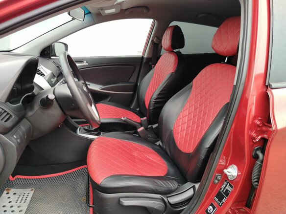 2013 Hyundai Solaris I, красный, 699000 рублей - вид 8