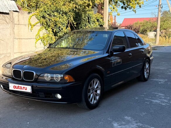 2001 BMW 5 серии 520i IV (E39) Рестайлинг, чёрный - вид 1