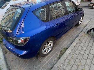 2008 Mazda 3 I (BK) Рестайлинг, синий, 750000 рублей, вид 4