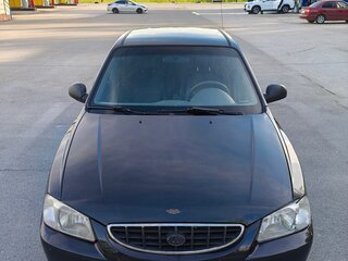 2008 Hyundai Accent ТагАЗ II, чёрный, 200000 рублей, вид 4