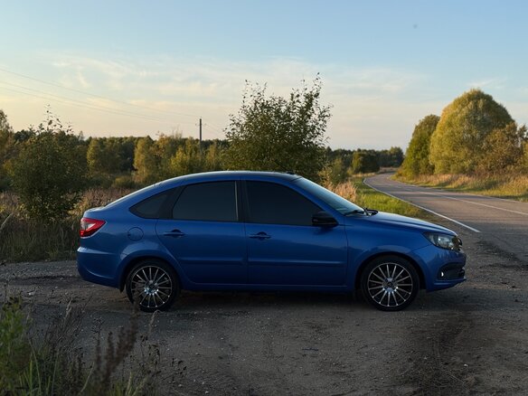 2021 Lada (ВАЗ) Granta I Рестайлинг, синий, 850000 рублей - вид 5