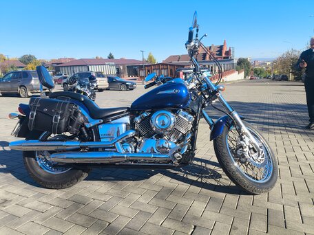2003 Yamaha XVS400 Drag Star, синий, 350000 рублей, вид 1