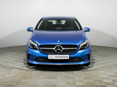 2016 Mercedes-Benz A-Класс 180 III (W176) Рестайлинг, голубой, 1519700 рублей, вид 2