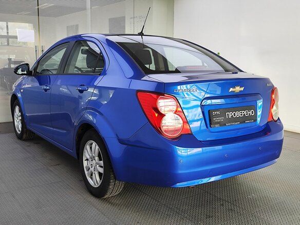 2012 Chevrolet Aveo II, синий, 649000 рублей - вид 6